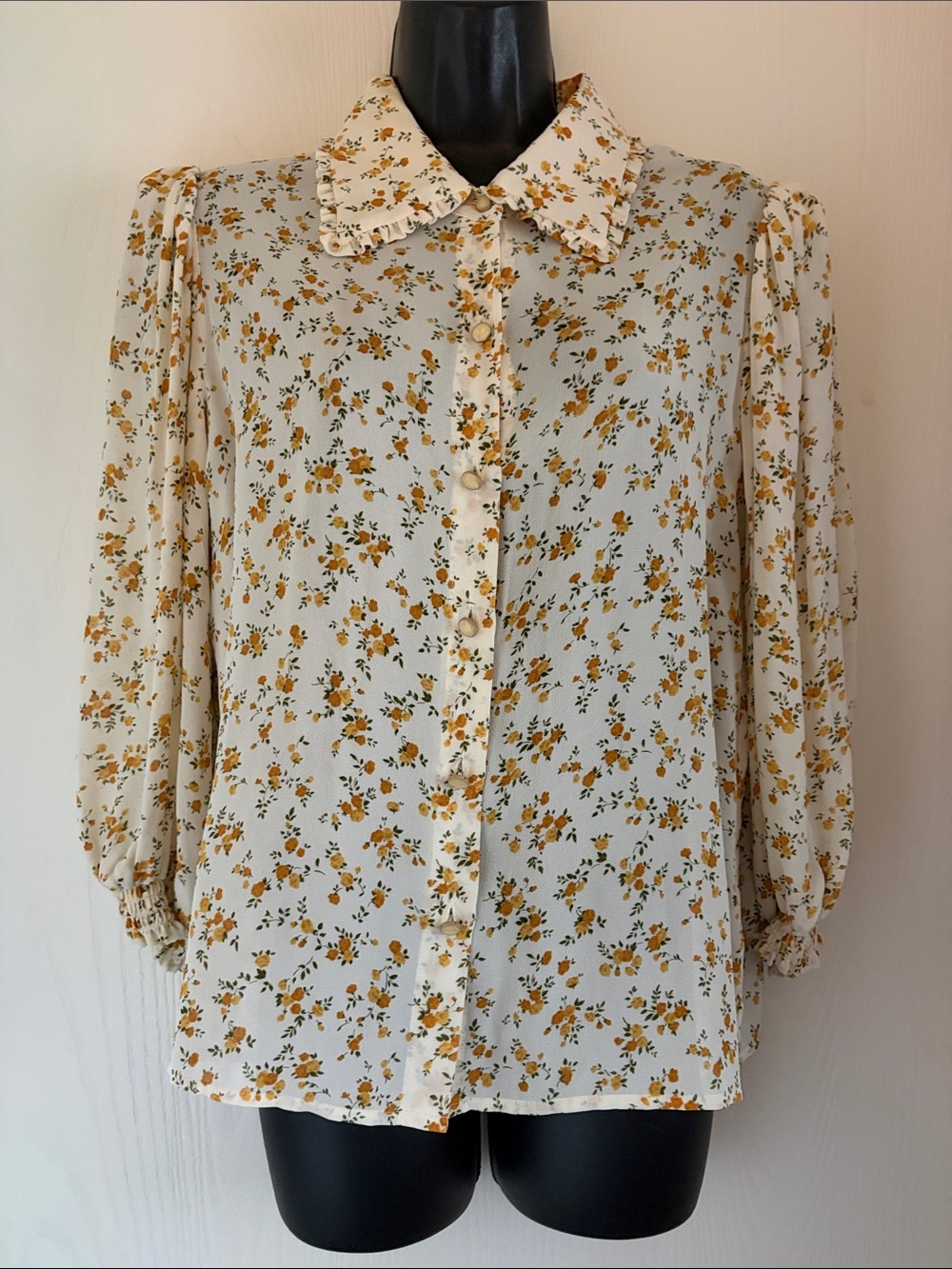 Reformation Ditsy Print Shirt